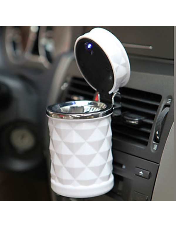Luxury Car Accessories Portable LED Car Ashtray High Quality Universal Cigarette Cylinder Holder Car Styling Mini  