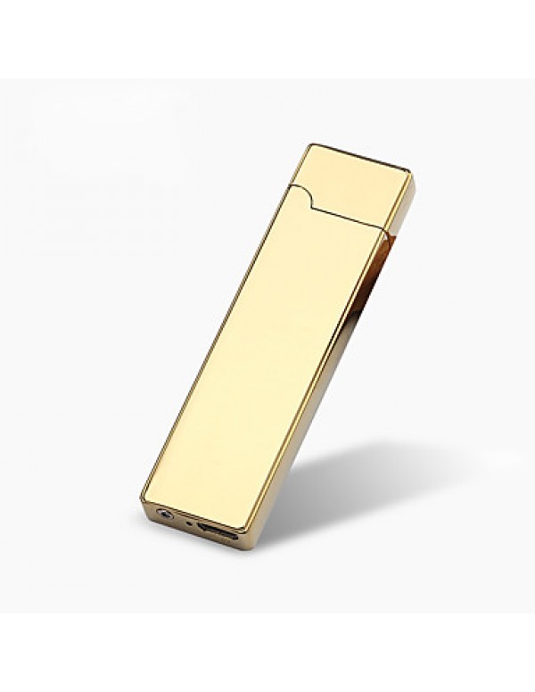 1PC Mini  Cigarette Lighter  USB Charging Ultra-thin Windproof Lighter  