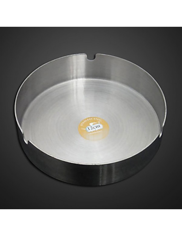 12CM Stainless Steel Ashtray Hotel Bar Home Ashtray Cigarette Ash Holder  