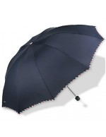 Black Folding Umbrella Sunny and Rainy T...