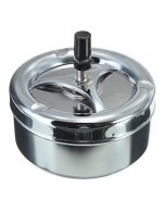 Metal Ashtray Spinning Black Rotation Pl...