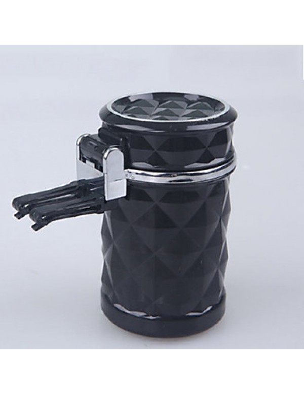 Luxury Car Accessories Portable LED Car Ashtray High Quality Universal Cigarette Cylinder Holder Car Styling Mini  