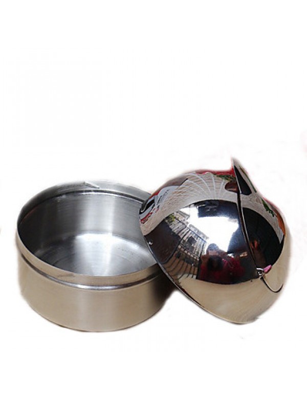 Stainless Steel Metal CylInder Cigarette Cigar Ashtray Silver Tone  