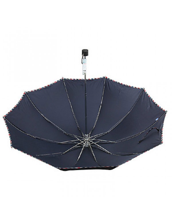 Black Folding Umbrella Sunny and Rainy Textile Travel / Lady / Men  