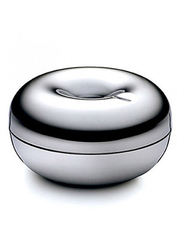1PC  Creative Home Decoration Domestic Bureaux KTV Stainless Steel Windtight Ashtrays  
