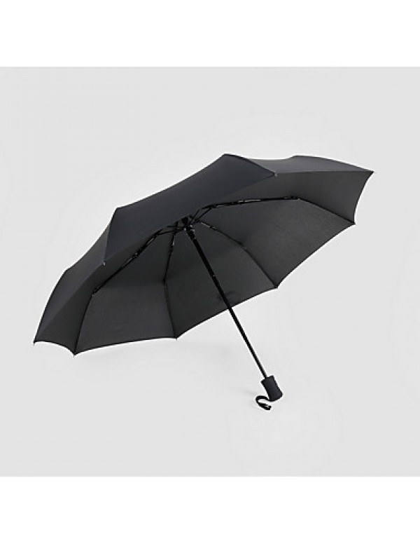 Red / Black / Blue Folding Umbrella Sunny and Rainy Textile Travel / Lady / Men  