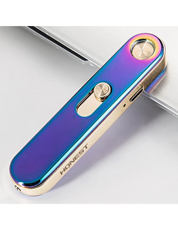 1PC Pro-Environment  Lighter  USB Charging Ultra-Thin Windproof Lighter  