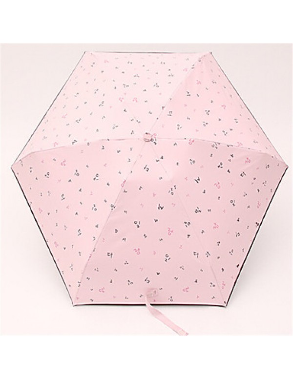 Small Fresh Sun Shade Umbrella Half Off Portable Mini  