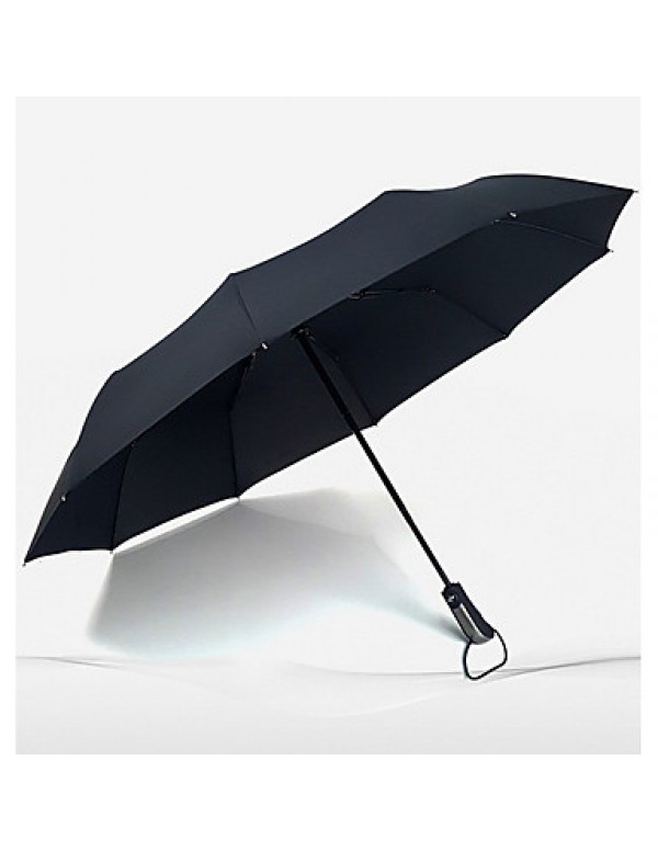 Red / Black / Blue / Brown / Purple Folding Umbrella Sunny and Rainy Textile Travel / Lady / Men  