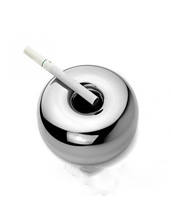 1PC  Creative Home Decoration Domestic Bureaux KTV Stainless Steel Windtight Ashtrays  