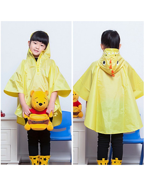 Yellow Raincoat Rainy Plastic Kids / Travel  