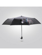Black Folding Umbrella Sunny and Rainy T...