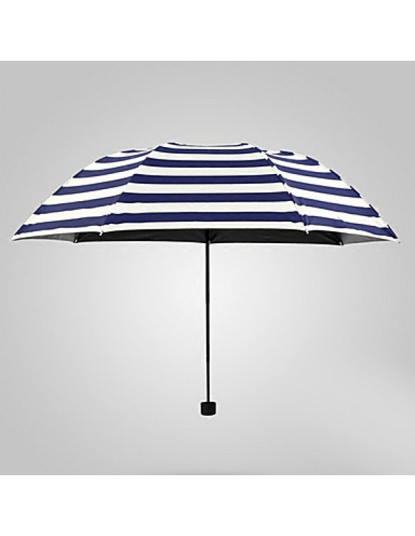 Naval Stripe Sunny And Rainy Umbrella  