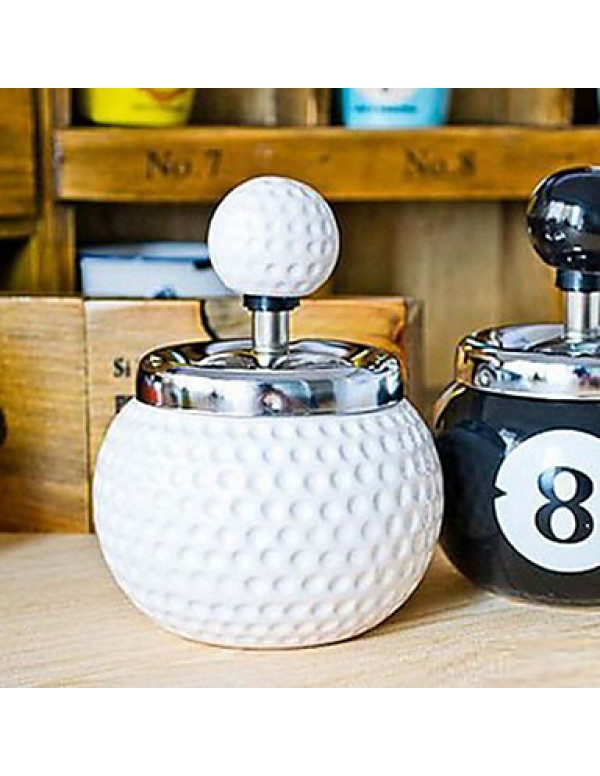 Fashion Novelty Golf Ball Ceramics Ashtray  