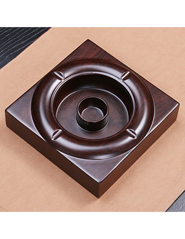 1PC  Creative Home Decoration Domestic Bureaux KTV  Wood Ashtray  