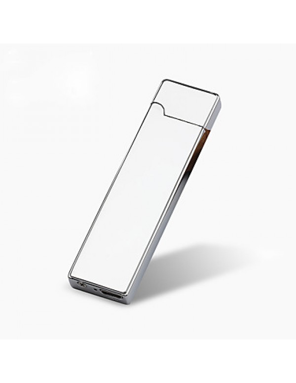1PC Mini  Cigarette Lighter  USB Charging Ultra-thin Windproof Lighter  
