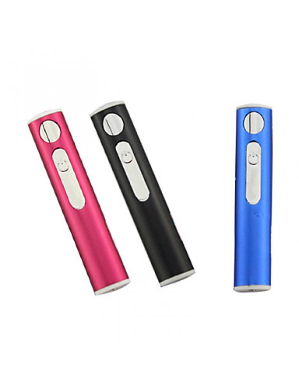 (Color random)1PC USB rechargeable lighter creative high-grade metal windproof electronic cigarette lighter  