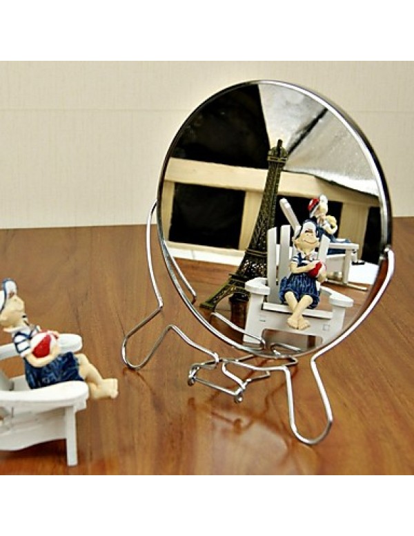 Fashionable Portable Folding Mirror Desktop Double-sides Cosmetic Mirror Rotatable Makeup Table Mirror  